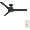 image:imageHunter Gallegos Outdoor or Indoor Ceiling Fan 52 inch Matte Black  No Light Standard Mount Wall Control 3 Blades For Living Room Patio Porch Garage 51583