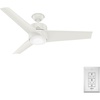 image:imageHunter Havoc Outdoor or Indoor Ceiling Fan Quiet 54 inch Matte BlackFresh White