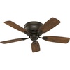 image:imageHunter Low Profile IV Indoor Ceiling Fan No Light 42 inch New Bronze  Low Profile Flush Mount Pull Chain 5 Blades For Bedroom Living Room Kitchen 51061New Bronze