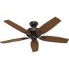 image:imageHunter Newsome Outdoor or Indoor Ceiling Fan 52 inch Matte BlackPremier Bronze