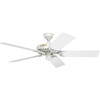 image:imageHunter Original Outdoor or Indoor Ceiling Fan No Light 52 inch White  Standard Mount Pull Chain 5 Blades For Living Room Patio Porch Garage 23845White