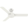 image:imageHunter Presto Indoor Ceiling Fan No Light Modern 44 inch Matte Black  Standard Mount Wall Control 3 Blades For Bedroom Living Room Kitchen 51847Matte White
