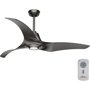 image:imageCasablanca 60 inch Outdoor or Indoor Ceiling Fan with LED Light and Remote Control  Modern Ceiling Fan Standard Mount 3 Blades For Patio Garage or Porch Quiet  Stingray 59144 GraniteGranite