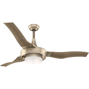 image:imageCasablanca Perseus IndoorOutdoor Ceiling Fan with LED Light and Wall ControlMetallic SunSand finish