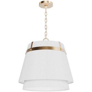 image:imageHunter  Ada Lee 1Light Alturas Gold Medium Size Pendant Light Dimmable Transitional Style Cone Shaped for Bedrooms Kitchens Dining Living Rooms  48160