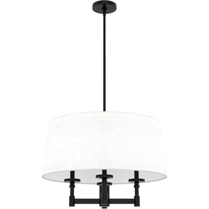 image:imageHunter  Briargrove 4Light Matte Black Transitional Style Dimmable Large Chandelier for Bedrooms Kitchens Dining Living Rooms  19702