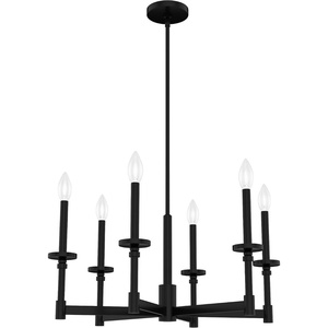 image:imageHunter  Briargrove 6light Modern Brass Large Chandelier Dimmable Formal Style Candle Shaped for Bedrooms Kitchens Dining Living Rooms  19701Matte Black