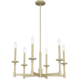 image:imageHunter  Briargrove 6light Modern Brass Large Chandelier Dimmable Formal Style Candle Shaped for Bedrooms Kitchens Dining Living Rooms  19701Painted Modern Brass
