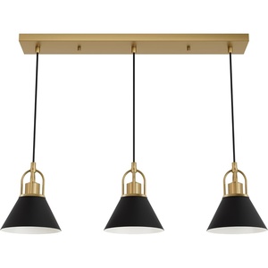 image:imageHunter  Carrington Isle 3Light Luxe Gold Large Cluster Light Dimmable Casual Style Linear Shaped for Bedrooms Kitchens Dining Living Rooms  13174