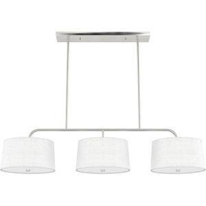 image:imageHunter  Cottage Hill 6light Brushed Nickel Extra Large Chandelier Dimmable Linear Shaped for Bedrooms Kitchens Dining Living Rooms  19182Brushed Nickel