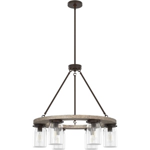 image:imageHunter  Devon Park 6light Onyx Bengal Large Chandelier Dimmable Rustic Style Wagon Wheel Shaped for Bedrooms Kitchens Dining Living Rooms  19210Onyx Bengal