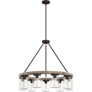 image:imageHunter  Devon Park 9light Onyx Bengal Large Chandelier Dimmable Rustic Style Wagon Wheel Shaped for Bedrooms Kitchens Dining Living Rooms  19245