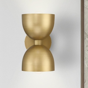 image:imageHunter  Erling 1Light Sconce Light Dimmable Modern Style Dome Shaped for Bedrooms Kitchens Dining Living Rooms Bathrooms Matte BlackLuxe Gold