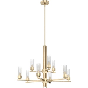 image:imageHunter  Gatz 9light Alturas Gold Large Chandelier Dimmable Modern Style Candle Shaped for Bedrooms Kitchens Dining Living Rooms  19787