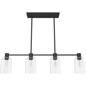 image:imageHunter  Lochemeade 4light Noble Bronze Large Chandelier Dimmable Linear Shaped for Bedrooms Kitchens Dining Living Rooms  19720