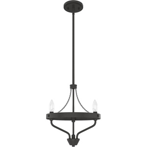 image:imageHunter  Merlin 3light Noble Bronze Small Chandelier Dimmable Industrial Style Empire Shaped for Bedrooms Kitchens Dining Living Rooms  19804