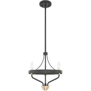 image:imageHunter  Merlin 3light Rustic Iron Small Chandelier Dimmable Industrial Style Empire Shaped for Bedrooms Kitchens Dining Living Rooms  19803