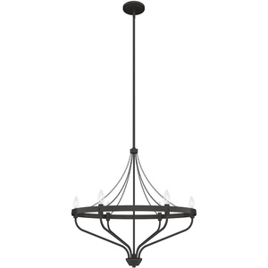 image:imageHunter  Merlin 6light Noble Bronze Large Chandelier Dimmable Industrial Style Empire Shaped for Bedrooms Kitchens Dining Living Rooms  19796