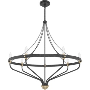 image:imageHunter  Merlin 7light Rustic Iron Large Chandelier Dimmable Industrial Style Empire Shaped for Bedrooms Kitchens Dining Living Rooms  19797