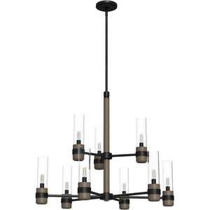 image:imageHunter  River Mill 9light Rustic Iron Large Chandelier Dimmable Rustic Style Candle Shaped for Bedrooms Kitchens Dining Living Rooms  19478