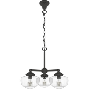 image:imageHunter  Saddle Creek 3light Noble Bronze Medium Size Chandelier Dimmable Schoolhouse Style Candle Shaped for Bedrooms Kitchens Dining Living Rooms  19358Noble Bronze