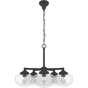 image:imageHunter  Saddle Creek 5light Noble Bronze Large Chandelier Dimmable Schoolhouse Style Candle Shaped for Bedrooms Kitchens Dining Living Rooms  19362