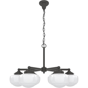 image:imageHunter  Saddle Creek 6light Noble Bronze Large Chandelier Dimmable Schoolhouse Style Candle Shaped for Bedrooms Kitchens Dining Living Rooms  19120Noble Bronze
