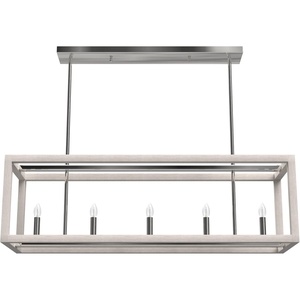 image:imageHunter  Squire Manor 5light Chrome Extra Large Chandelier Dimmable Modern Style Linear Shaped for Bedrooms Kitchens Dining Living Rooms  19998