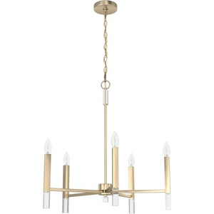 image:imageHunter  Sunjai 5light Alturas Gold Large Chandelier Dimmable Formal Style Candle Shaped for Bedrooms Kitchens Dining Living Rooms  19523
