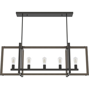 image:imageHunter  Woodburn 5light Noble Bronze Extra Large Chandelier Dimmable Modern Style Linear Shaped for Bedrooms Kitchens Dining Living Rooms  19812