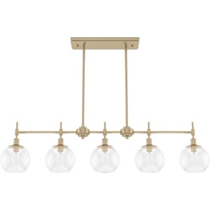 image:imageHunter  Xidane 5light Alturas Gold Extra Large Chandelier Dimmable Mid Century Modern Style Linear Shaped for Bedrooms Kitchens Dining Living Rooms  19747Alturas Gold