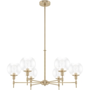 image:imageHunter  Xidane 6light Brushed Nickel Large Chandelier Dimmable Mid Century Modern Style Round Shaped for Bedrooms Kitchens Dining Living Rooms  19744Alturas Gold