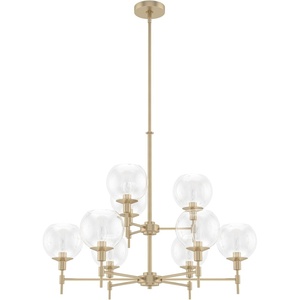 image:imageHunter  Xidane 9light Alturas Gold Large Chandelier Dimmable Round Shaped for Bedrooms Kitchens Dining Living Rooms  19745Alturas Gold