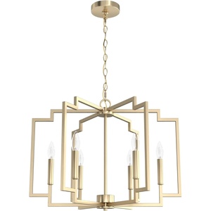 image:imageHunter  Zoanne 6Light Alturas Gold Modern Style Dimmable Large Chandelier for Bedrooms Kitchens Dining Living Rooms  19572