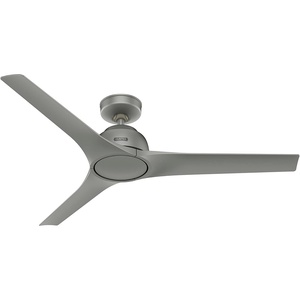 image:imageHunter 52 inch Gallegos Matte Silver Damp Rated Ceiling Fan and Wall Control