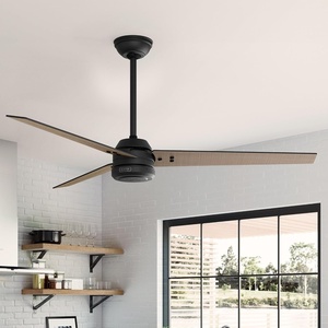 image:imageHunter 60 Cassius ENERGY STAR Outdoor Ceiling Fan Wall Control Bronze  64 more efficient than conventional models with 4speed Eco Whisper DC motor for great rooms or covered patiosMatte Black