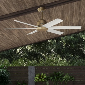 image:imageHunter 60 Kennicott IndoorOutdoor Ceiling Fan Remote Matte Bronze  SureSpeed high velocity airflow and nolight design suit patios large rooms or open spaces with easy speed adjustmentsLuxe Gold