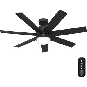 image:imageHunter Brazos Outdoor with LED Light 52 inch Matte Black  Matte BlackMatte Black