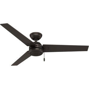 image:imageHunter Cassius Outdoor or Indoor Ceiling Fan 52 inch Matte Silver  No Light Standard Mount Pull Chain 3 Blades For Living Room Patio Porch Garage 59262Premier Bronze