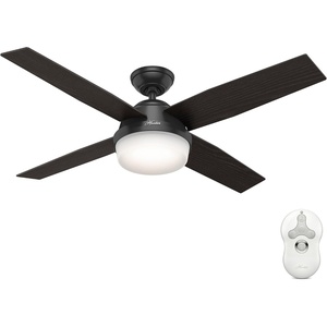 image:imageHunter Dempsey Outdoor or Indoor Ceiling Fan 52 inch Matte NickelMatte Black