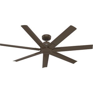 image:imageHunter Downtown Outdoor or Indoor Ceiling Fan 60 inch Matte Black  No Light Standard Mount Wall Control Quiet 7 Blades For Patio Porch Garage 51590Matte Bronze