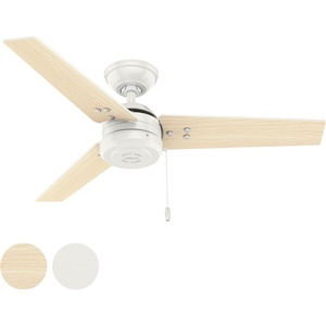 image:imageHunter Fan 44 inch Contemporary Fresh White Outdoor Ceiling Fan with Pull Chain RenewedFresh White