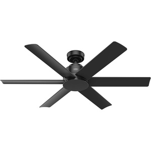 image:imageHunter Fan 52 inch Ceiling Fan with No Light Outdoor or Indoor Luxe Gold  Matte White Ceiling Fan for Porch Living Room Office Kitchen Garage 6 Blades Renewed Matte BlackMatte Black