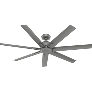 image:imageHunter Fan 60 Inch Casual Matte Silver Finish Outdoor Ceiling Fan With 7 Blades Renewed