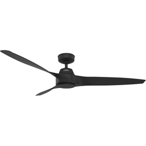 image:imageHunter Fan 60 inch Ceiling Fan with No Light Outdoor or Indoor White Black Ceiling Fan with 3 Blades for Porch Living Room Office Kitchen Garage RenewedBlack