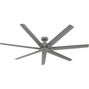 image:imageHunter Fan 72 Inch Casual Matte Silver Finish Outdoor Ceiling Fan With 7 Blades Renewed