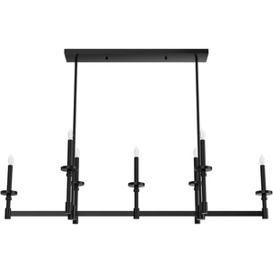 image:imageHunter Fan Company 19056 Briargrove Linear Chandelier Matte Black