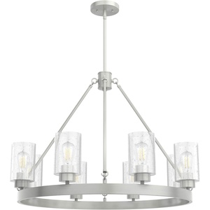 image:imageHunter Fan Company 19135 Hartland Chandelier 8 Light Brushed Nickel