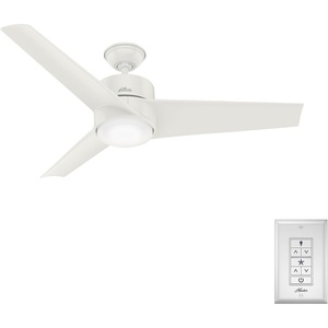 image:imageHunter Havoc Outdoor or Indoor Ceiling Fan Quiet 54 inch Matte BlackFresh White