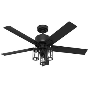 image:imageHunter Lawndale Outdoor or Indoor Ceiling Fan 52 inch Matte BlackMatte Black